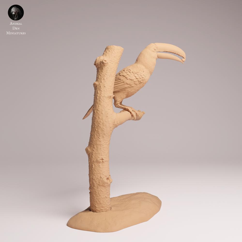 Produktfoto Tabletop 28mm Lord of the Print (LotP) 0: Dschungel Tierfigur: Toko-Tukan - fressend