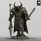 Produktfoto Tabletop 28mm Lord of the Print (LotP) 0: Tabletop Miniatur: Dunkler Ritter Kommandant / Commander, beidhändig mit zwei Schwertern, Dual-Wield (24_05_F1)