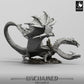 Produktfoto Tabletop 28mm Lord of the Print (LotP) 0: Tabletop Miniatur: Zweiköpfiger Drache mit Reiter, Drachenlord, Hydra-Wyrm, Monster-Reittier Bialmuth (24_05_W)