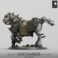 Produktfoto Tabletop 28mm Lord of the Print (LotP) 0: Tabletop Miniatur: Entfesseltes Höllenross - Dämonisches Kriegspferd, gepanzertes Schlachtross, verfluchtes Kavallerie-Reittier (Nightmare Warhorse) (24_05_S)