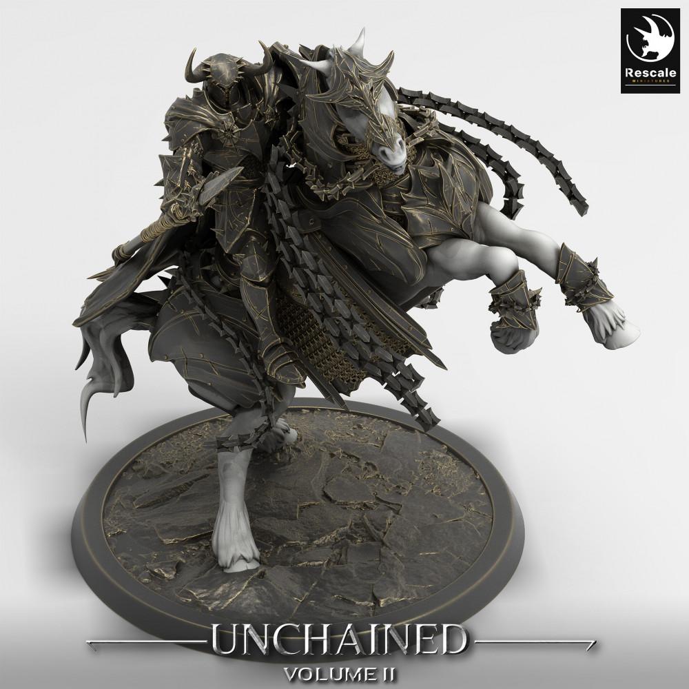 Produktfoto Tabletop 28mm Lord of the Print (LotP) 0: Tabletop Miniatur: Dunkler Ritter auf bäumendem Kriegspferd - Todesritter / Death Knight, Lanzenreiter, Kavallerie-Kommandant (24_05_P)