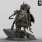 Produktfoto Tabletop 28mm Lord of the Print (LotP) 0: Tabletop Miniatur: Dunkler Ritter / Death Knight auf gepanzertem Streitross - Reiterfigur mit Zweihänder und Kettenwaffe, Anführer der dunklen Kavallerie (24_05_M)