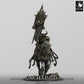 Produktfoto Tabletop 28mm Lord of the Print (LotP) 0: Tabletop Miniatur: Todesritter (Death Knight) zu Pferd mit Kriegsstandarte, Standartenträger, Dunkler Paladin (24_05_R)