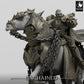 Produktfoto Tabletop 28mm Lord of the Print (LotP) 0: Tabletop Miniatur: Dunkler Paladin zu Pferd, Todesritter, Chaos-Kavallerist, Reiter-Anführer (24_05_O)