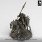 Produktfoto Tabletop 28mm Lord of the Print (LotP) 0: Tabletop Miniatur: Berittener Dunkler Paladin, Todesritter Lanzenreiter auf gepanzertem Streitross, Dread Knight schwere Kavallerie (24_05_Q)