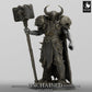 Produktfoto Tabletop 28mm Lord of the Print (LotP) 0: Tabletop Miniatur: Dunkler Ritter / Chaoskrieger, Warlord mit Zweihandhammer, Champion-Anführer (24_05_F6)