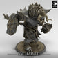 Produktfoto Tabletop 28mm Lord of the Print (LotP) 0: Tabletop Miniatur: Minotaurus Kriegsfürst, Minotaur Warlord, brüllender Schildbrecher mit Kriegshammer (24_05_G1)
