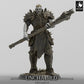 Produktfoto Tabletop 28mm Lord of the Print (LotP) 0: Tabletop Miniatur: Dunkler Ritter Warlord mit Zweihand-Kriegshammer, schwer gerüsteter Kommandant und Frontkämpfer (24_05_F10)