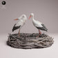 Produktfoto Tabletop 28mm Lord of the Print (LotP) 3: Vogel Tierfigur: Weissstorch - balzend (26_07_09)