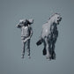 Farm Tier Figur: wieherndes Pferd - Suffolk Punch (a011)