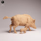 Produktfoto Tabletop 28mm Lord of the Print (LotP) 1: Wildtier Tierfigur: Wildschwein-Bache mit Frischling (26_07_07)