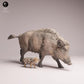 Produktfoto Tabletop 28mm Lord of the Print (LotP) 3: Wildtier Tierfigur: Wildschwein-Bache mit Frischling (26_07_07)