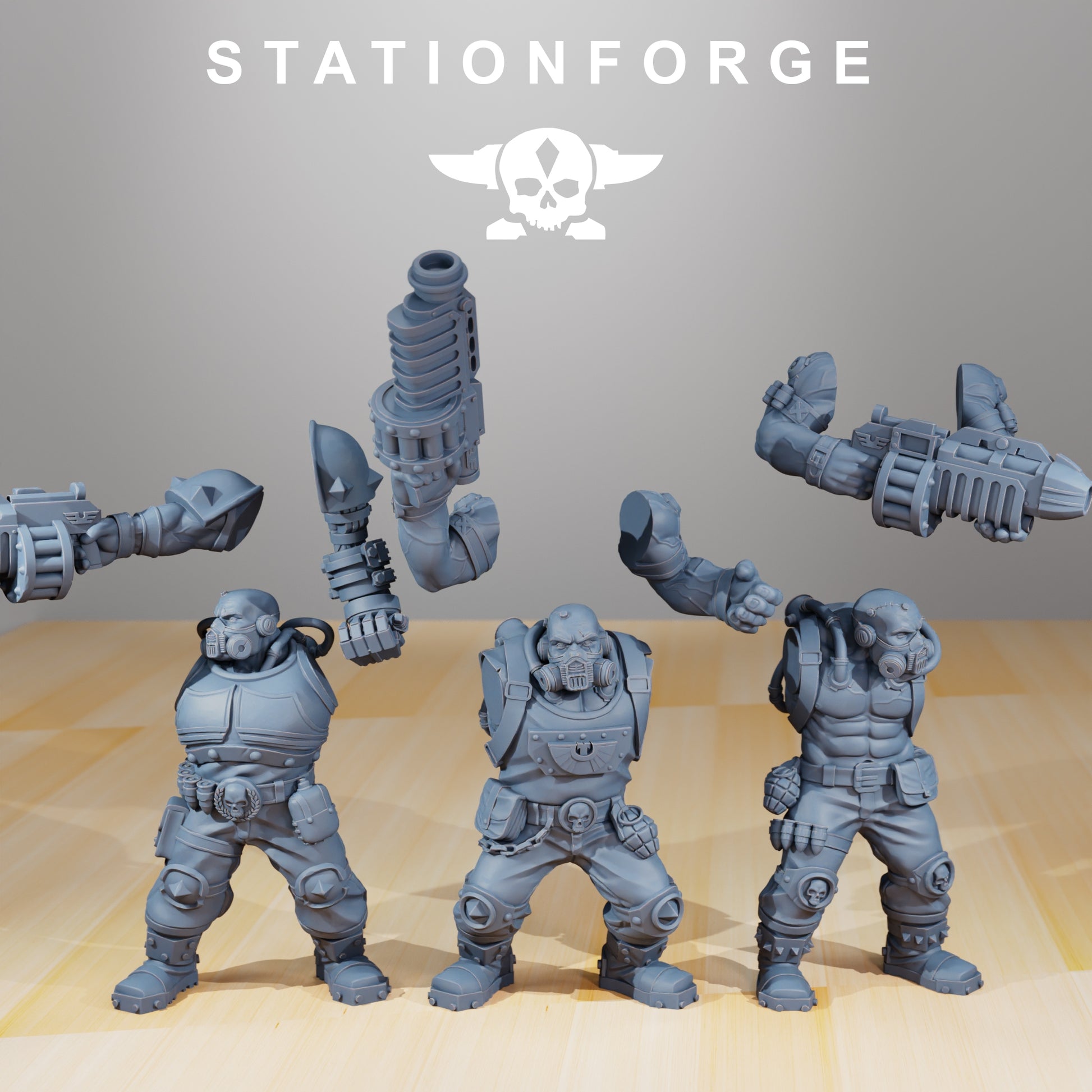 Produktfoto 28mm Tabletop Minis Stationforge: National Guard Guerrillas