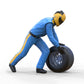 Produktfoto Diorama und Modellbau Miniatur Figur: Pit Crew Radwechsel 2