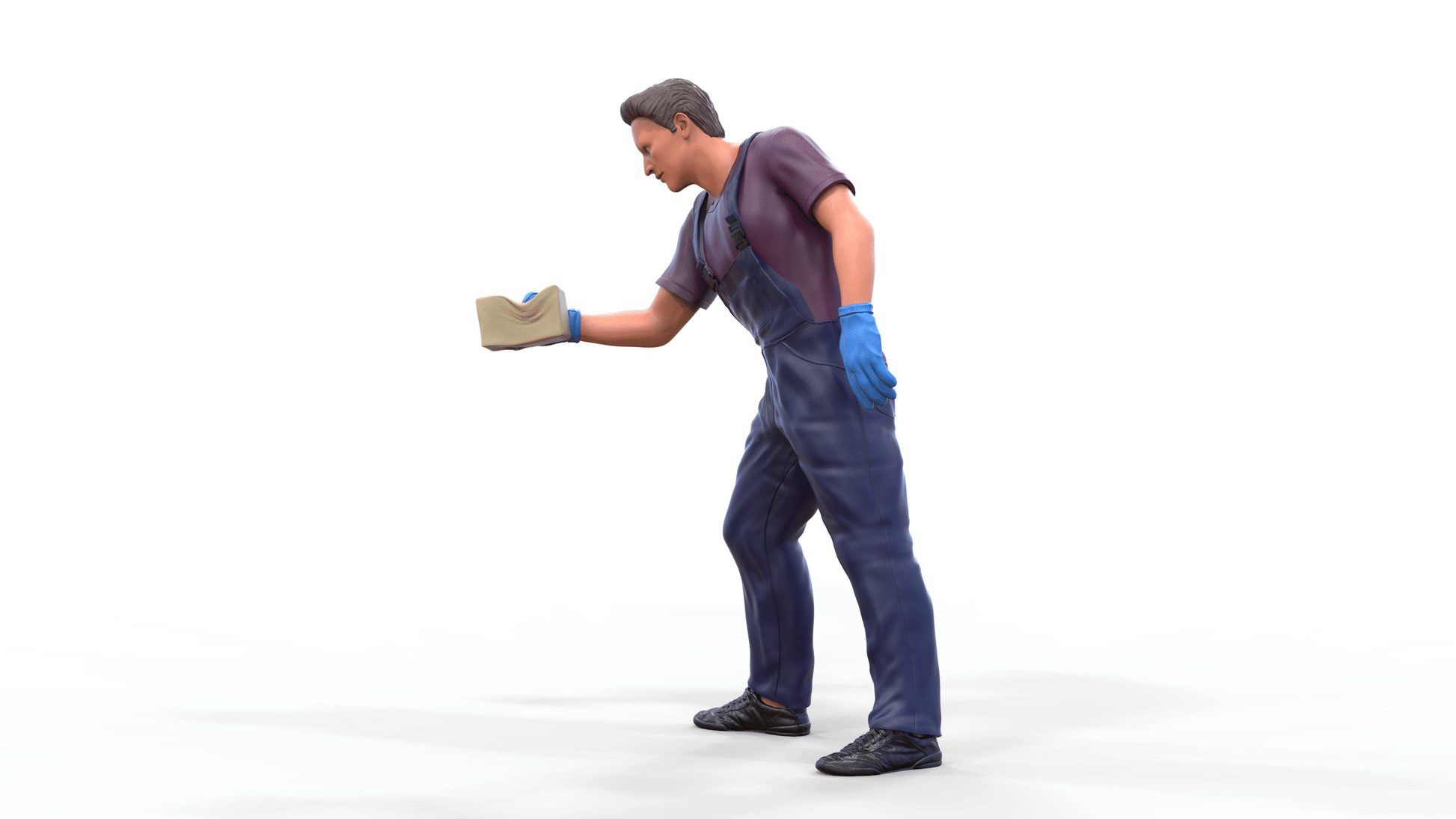 Produktfoto Diorama und Modellbau Miniatur Figur: Autowäscher 2