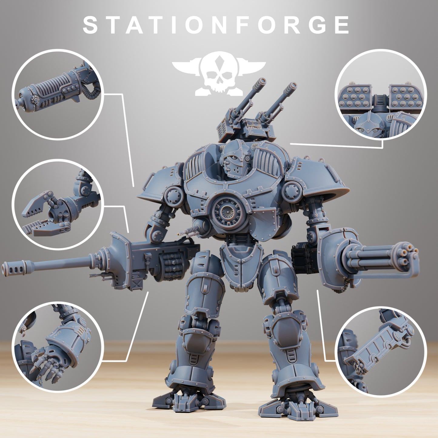 Produktfoto 28mm Tabletop Minis Stationforge: Defender MK2