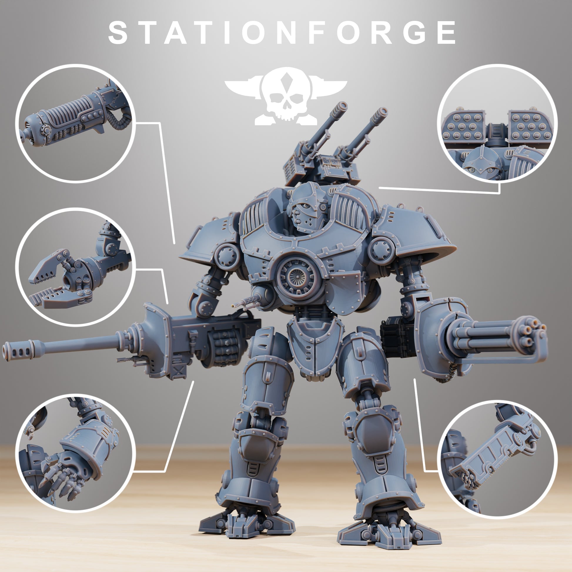 Produktfoto 28mm Tabletop Minis Stationforge: Defender MK2