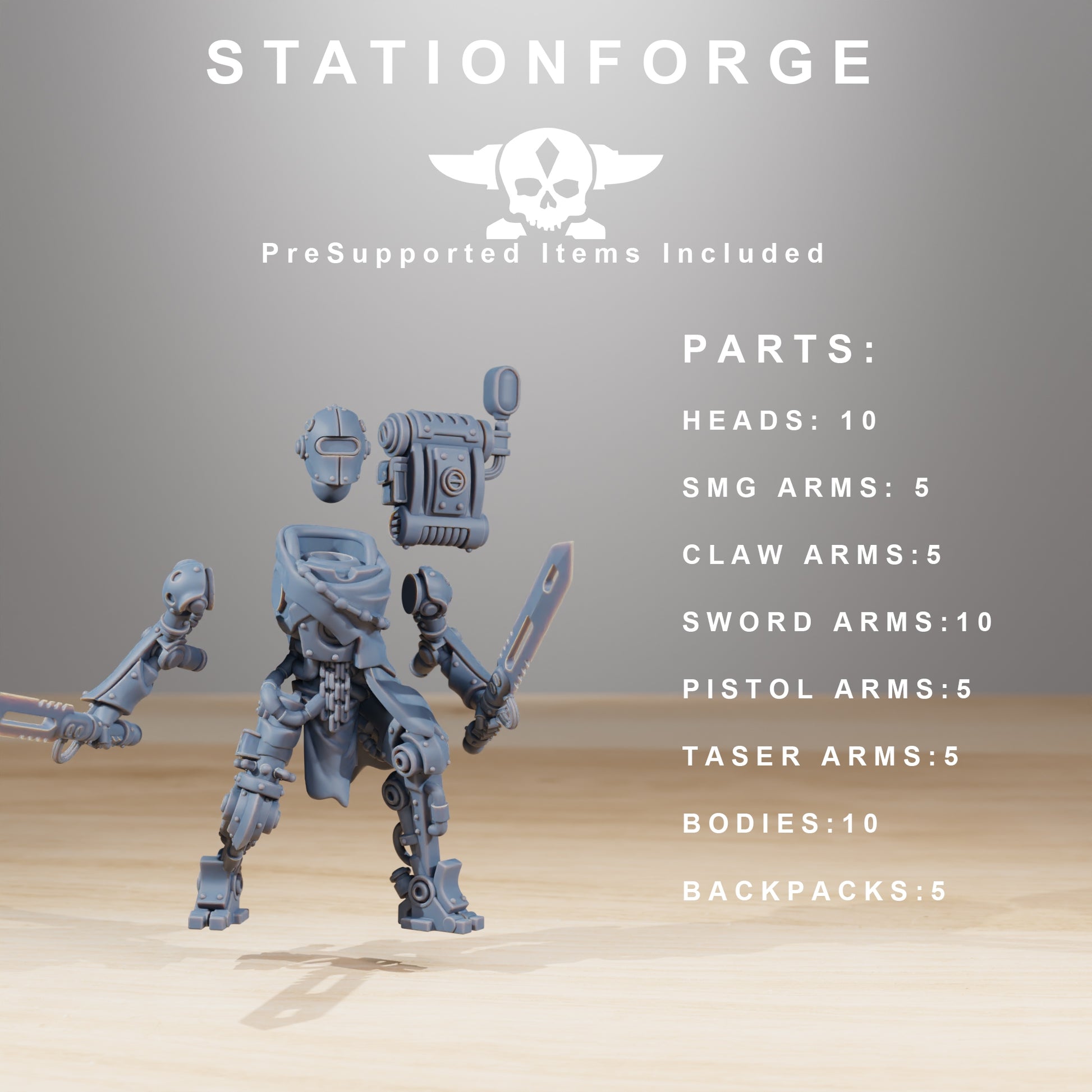Produktfoto 28mm Tabletop Minis Stationforge: Junkbots