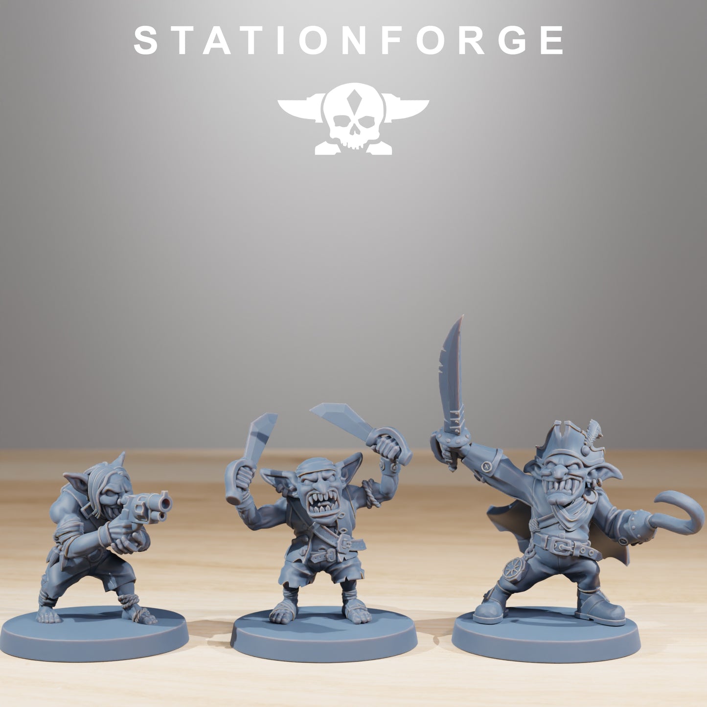 Produktfoto 28mm Tabletop Minis Stationforge: Gobs Pirates