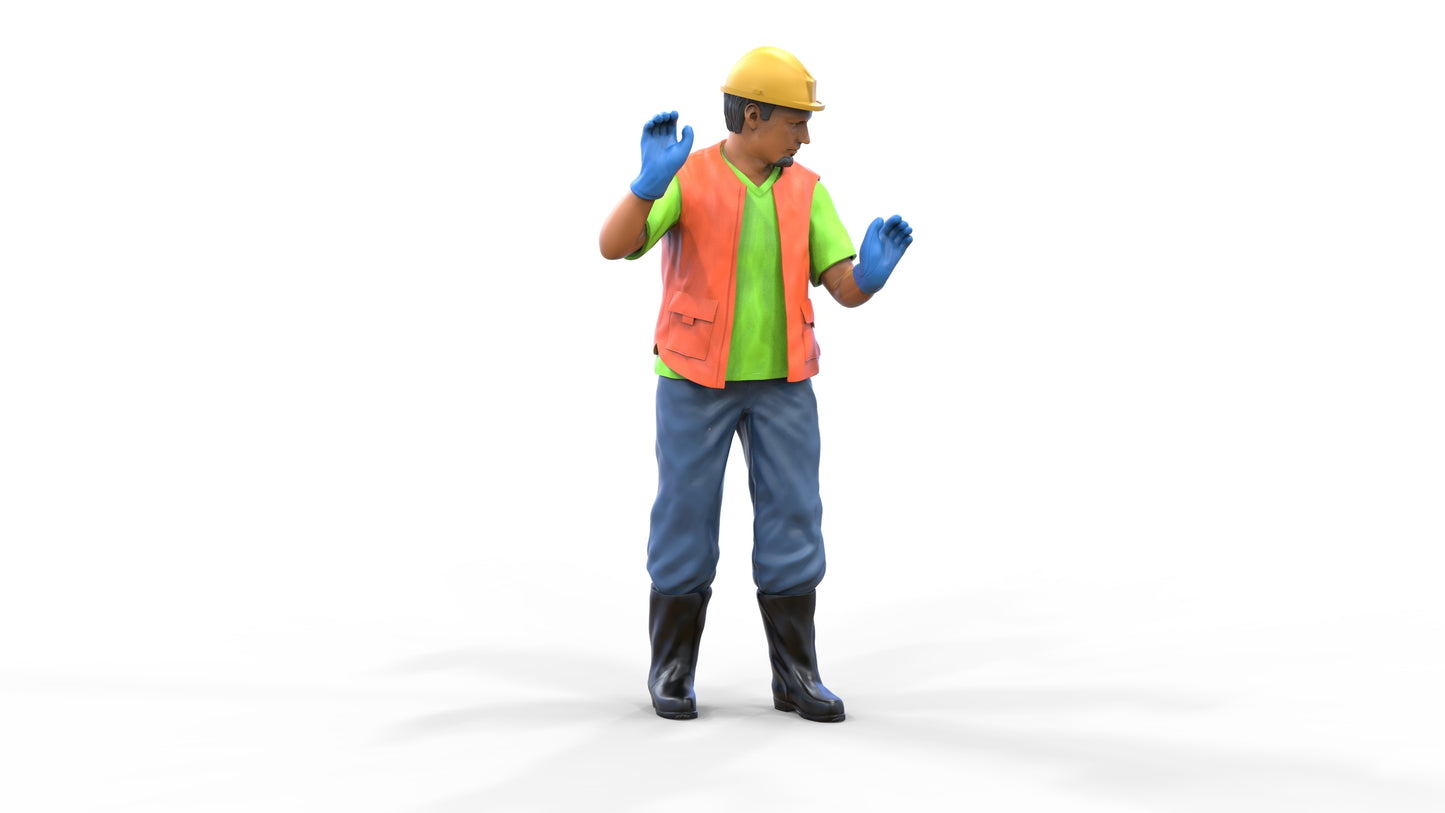 Produktfoto Diorama und Modellbau Miniatur Figur: Bauarbeiter 3