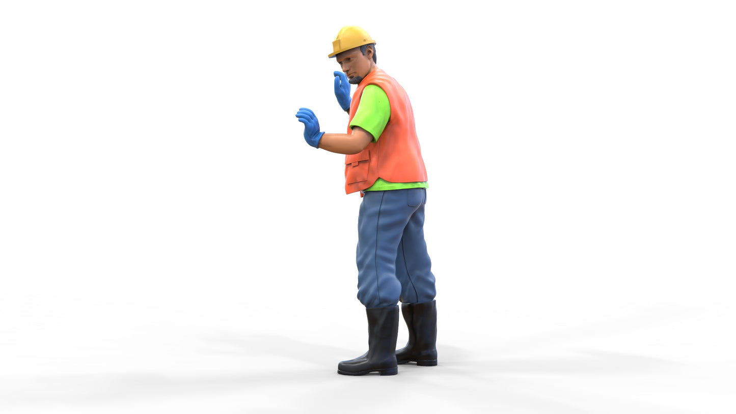 Produktfoto Diorama und Modellbau Miniatur Figur: Bauarbeiter 3