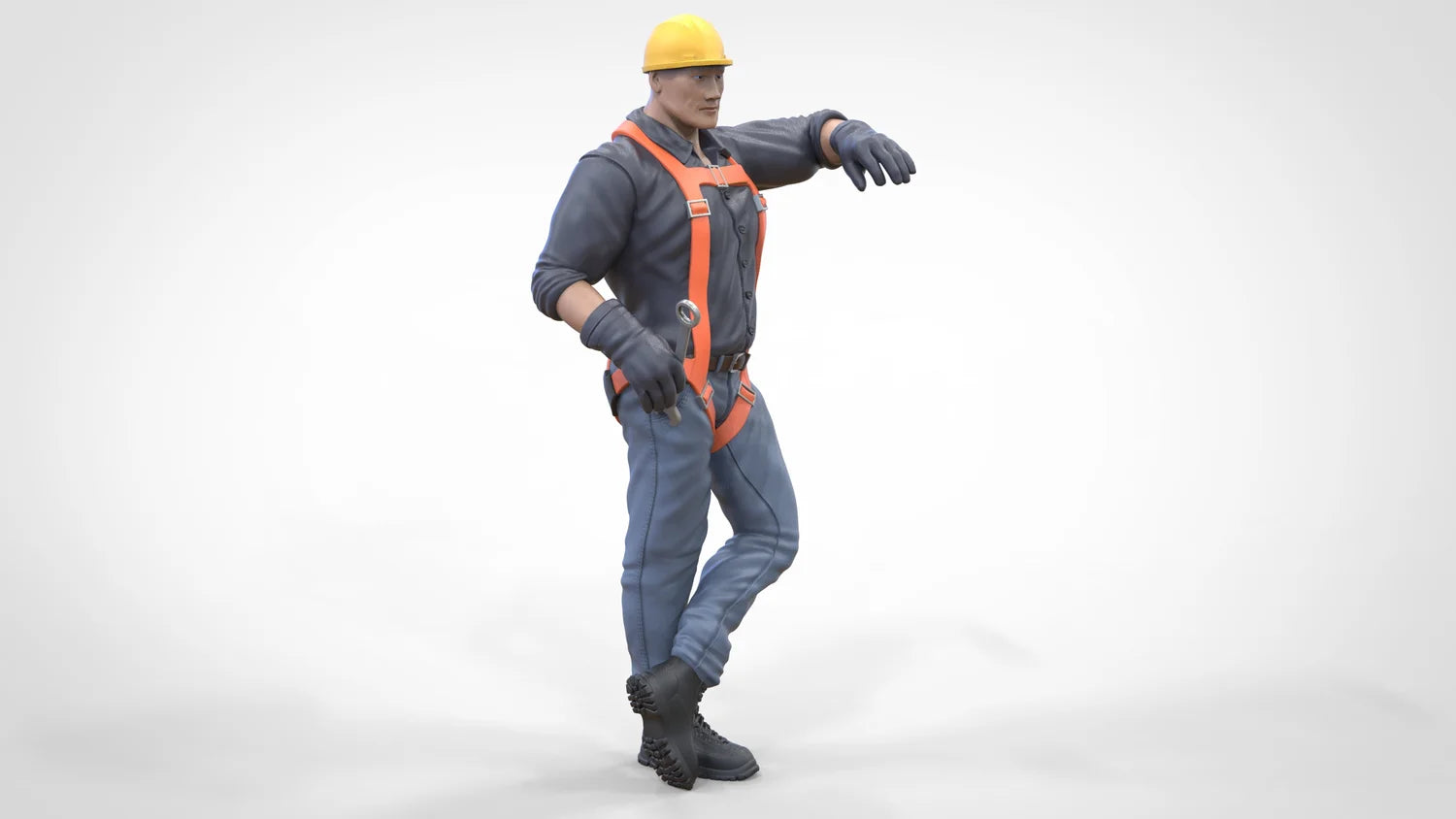 Produktfoto Diorama und Modellbau Miniatur Figur: Bauarbeiter Set, 8 Figuren