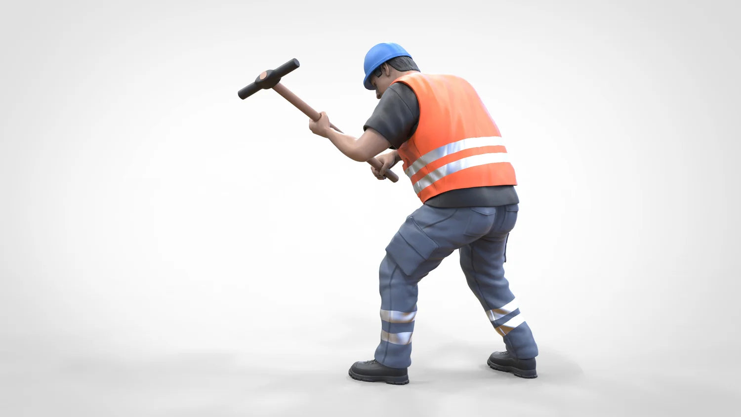 Produktfoto Diorama und Modellbau Miniatur Figur: Bauarbeiter Set, 8 Figuren