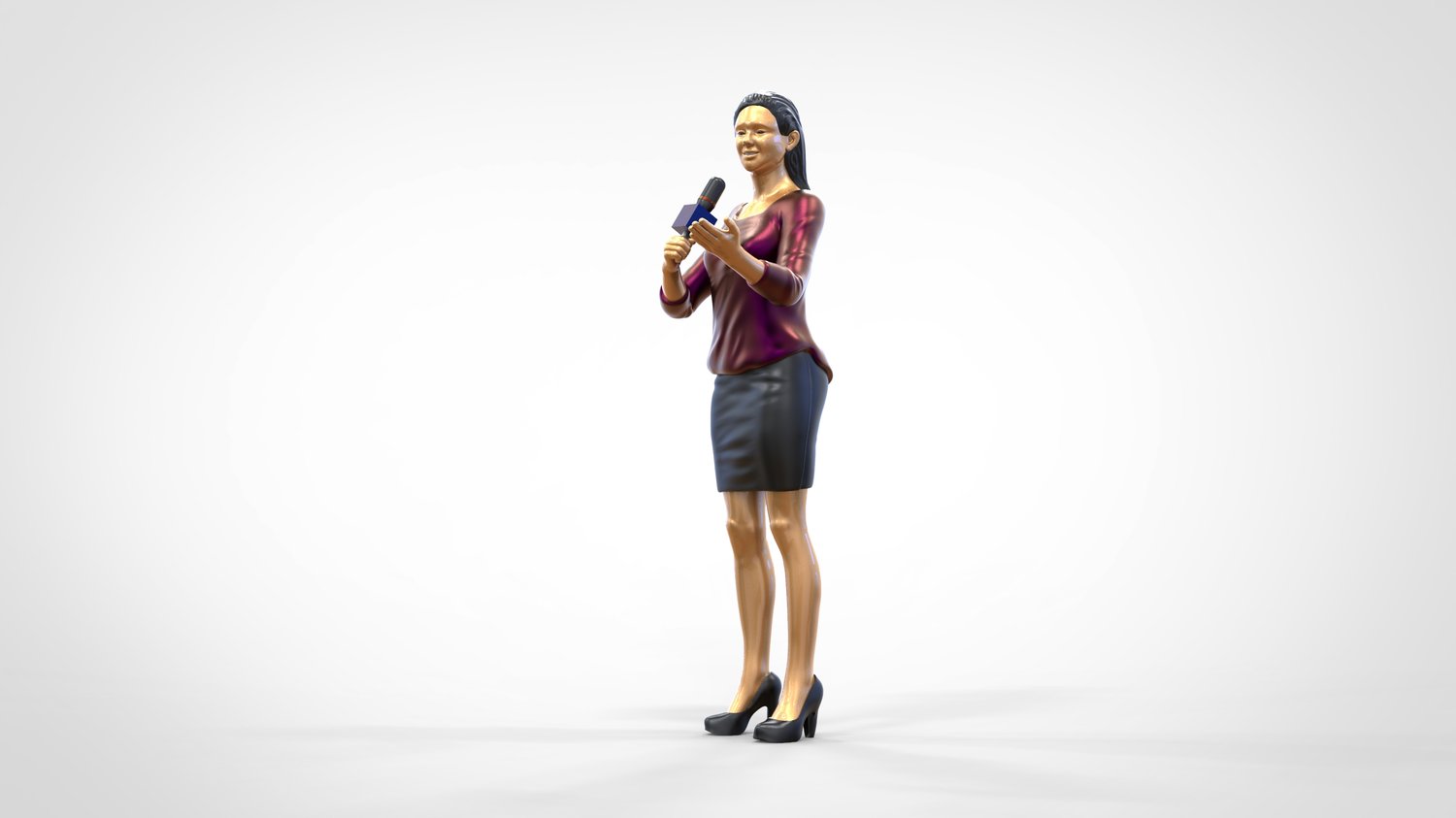 Produktfoto Diorama und Modellbau Miniatur Figur: Reporter Set, 6 Figuren
