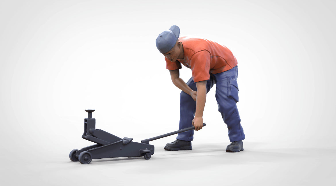 Produktfoto Diorama und Modellbau Miniatur Figur: Mechaniker Set, 6 Figuren