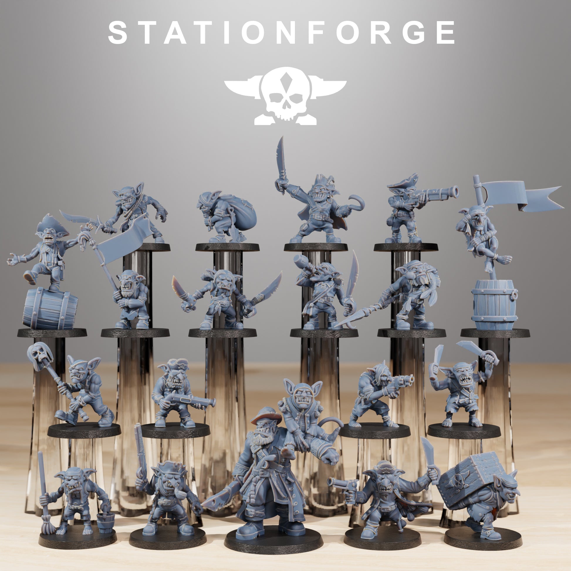 Produktfoto 28mm Tabletop Minis Stationforge: Gobs Pirates