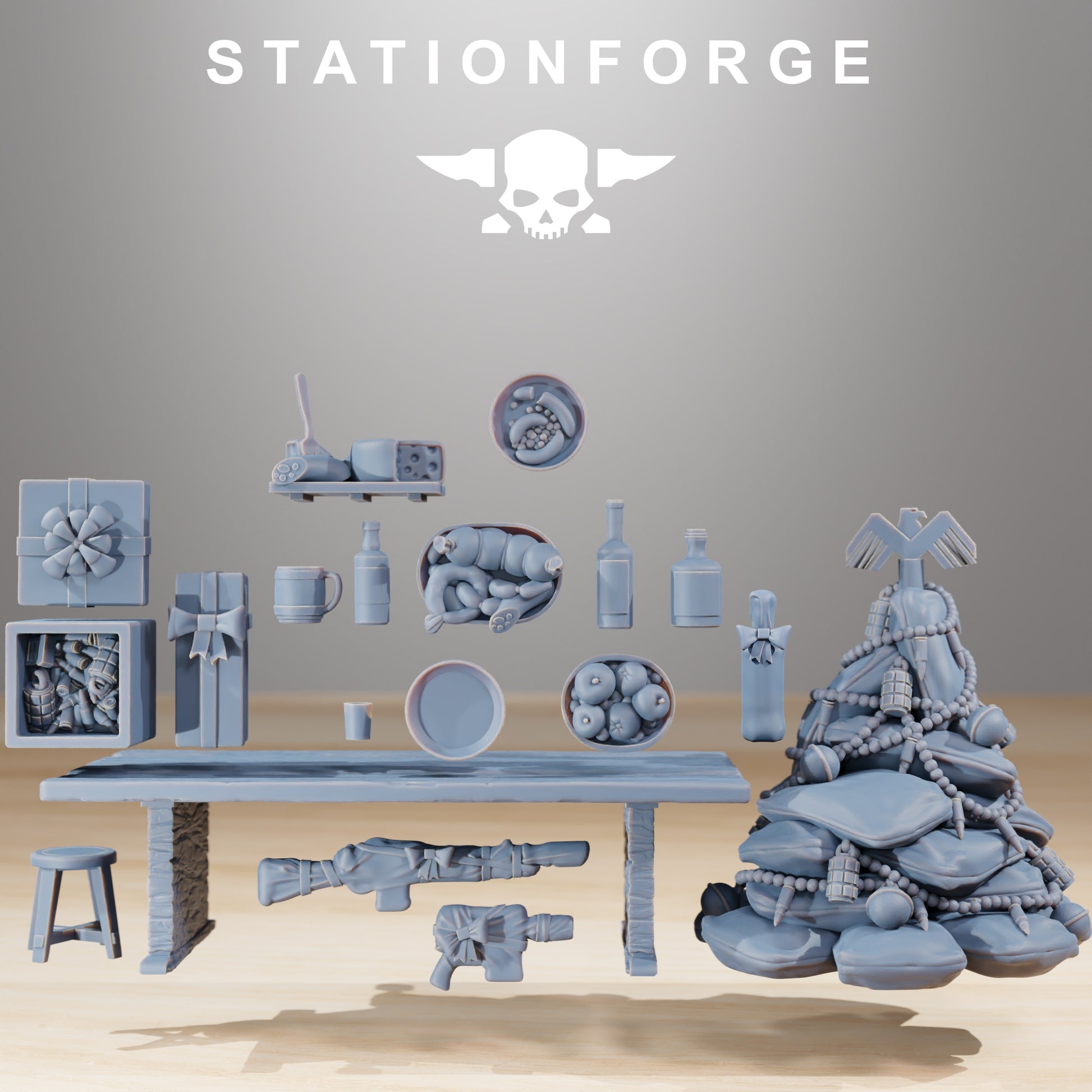 Produktfoto 28mm Tabletop Minis Stationforge: Holiday Feast
