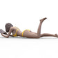 Produktfoto Diorama und Modellbau Miniatur Figur: Frau am Strand 1